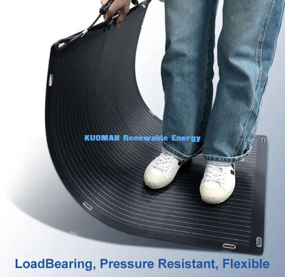 لوح شمسي مرن ثنائي الوجه للمنزل والسفر والمركبات الترفيهية بقوة 200 واط، FFC وكربون فايبر