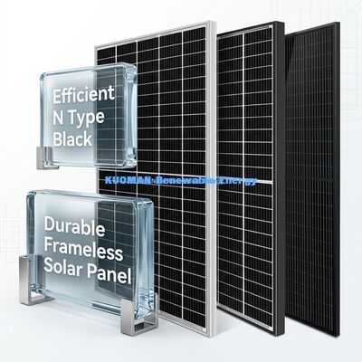 500W-600W لوحة شمسية مع كفاءة 22% ومقاومة الطقس IP65 لإنتاج الطاقة الصناعية