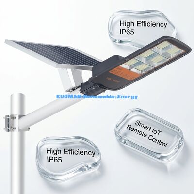 IP67 مضاد للماء 300W-500W ضوء الشارع الشمسي مع مستشعر الحركة الذكي مصباح الشارع LED