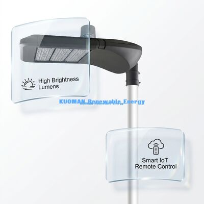 ضوء الشارع LED ذكي الحديقة مع IP66 مقاومة للماء، LoRaWAN التحكم الذكي، و 100000 ساعة الحياة للإضاءة الشمسية الخارجية