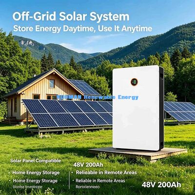Powerwall 48V 200Ah LiFePO4 بطارية الحائط حل تخزين شمسي سكني