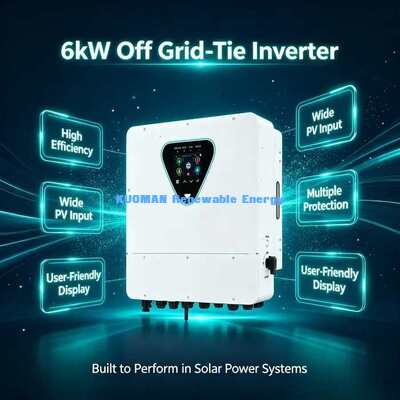6 كيلوواط 2 MPPT المحول الكهربائي للطاقة الشمسية المحول الحالي مراقبة عن بعد WiFi