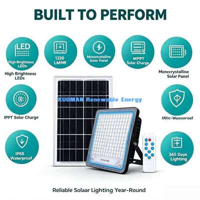 مصابيح الحديقة الشمسية عالية الكفاءة LED الطابق الخارجي المشهد الحديقة الإضاءة الشمسية