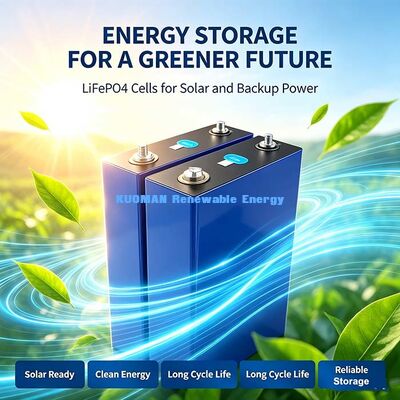 3.2V 100Ah Lithium Iron Phosphate Prismatic Cell ، بطارية تفريغ منخفضة درجة الحرارة لـ 30 درجة مئوية لمشاريع الطاقة الشمسية في المناطق الباردة