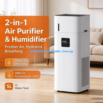 Multi-Filtration Air Purifier Humidifier, Pre-filter+H13 HEPA+Carbon, Capture 99.97% Air Particles