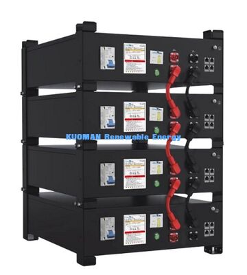 KM الطاقة الجديدة 51.2V 100Ah LiFePO4 بطارية تخزين الطاقة المنزلية UL9540A UL1973 معتمدة لأنظمة الطاقة الشمسية