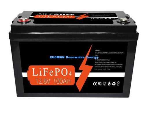 بطارية الليثيوم 12V 100Ah 1280Wh دورة عميقة مع حياة دورة 8000 لتخزين الطاقة وطاقة عربة الغولف