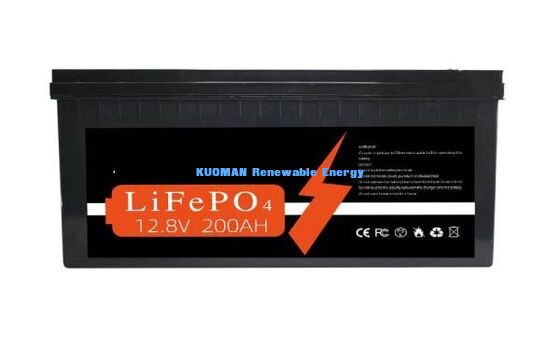 بطارية 12 فولت 200Ah LiFePO4 ذات دورة عميقة مع 8000 دورة وضمان لمدة 10 سنوات لتخزين الطاقة