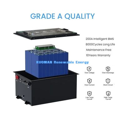 KM 48V -50-150Ah عربة جولف مخصصة بطارية LiFePO4 8000 دورة