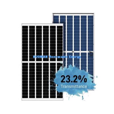 540 واط 550 واط لوح شمسي مونو بيرك مع كفاءة 22% وتصميم الزجاج بدون إطار
