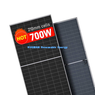 700W لوح شمسي أحادي البلور IP65 الطقس المقاوم للطاقة الشمسية الوحدة 1722x1134x30mm