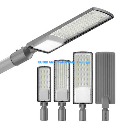 مصباح شارع LED شمسي بقوة 50-200 واط، مقاوم للماء بمعيار IP66، بعمر افتراضي 50000 ساعة لمواقف السيارات والطرق السريعة