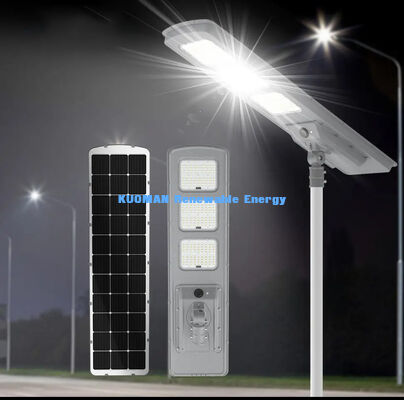 120W IP65 ضوء الشارع الشمسي المقاوم للماء مع خيار جهاز استشعار الحركة - 8-10 سنوات من العمر