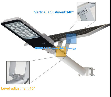 مصباح شارع شمسي LED مقاوم للماء بمعيار IP65 بقوة 100-500 واط قابل للتخصيص مع درجة حرارة لون 2700-6000 كلفن لإضاءة الحدائق والطرق