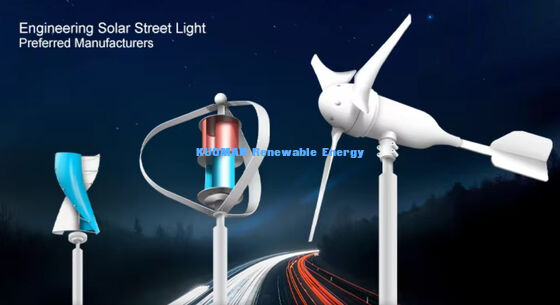 ضوء الشارع الهجين للرياح والشمس 100W-200W مع IP65 مقاوم للماء و 12hrs * 365days وقت العمل للطرق خارج الشبكة