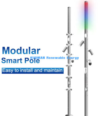 مستشعرات مدينة ذكية تعمل بالطاقة الشمسية لاسلكية خارجية لعمود إنارة الشارع الذكي
