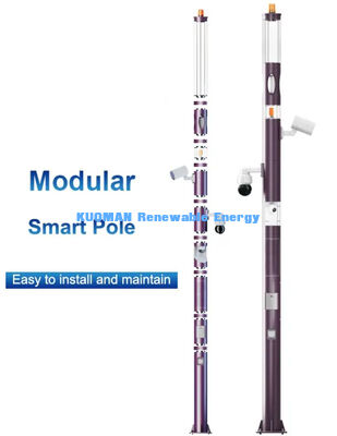 شاشة LED ذكية للتحكم في النظام، عمود إضاءة خارجي ذكي، عمود إضاءة عن بعد