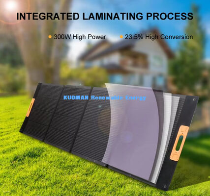 شاحن شمسي متعدد الموانئ 300 واط 100% طاقة شمسية خضراء