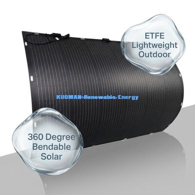 800W لوحة شمسية مرنة مع IP68 مقاومة للماء و 360 درجة قابلة للثني للأسقف RV Marine