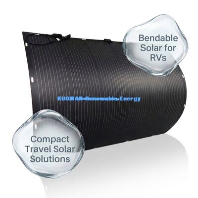800W لوحة شمسية مرنة مع IP68 مقاومة للماء و 360 درجة قابلة للثني للأسقف RV Marine