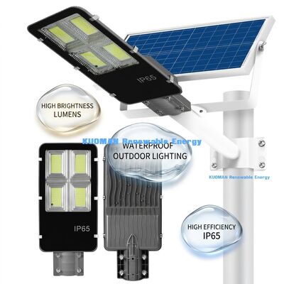 ضوء الشارع الشمسي 200W مع بروف MPPT و IP65 مقاوم للماء للطريق الخارجي وإضاءة الحديقة