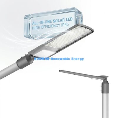 مصباح شارع LED شمسي بقوة 50-200 واط، مقاوم للماء بمعيار IP66، بعمر افتراضي 50000 ساعة لمواقف السيارات والطرق السريعة