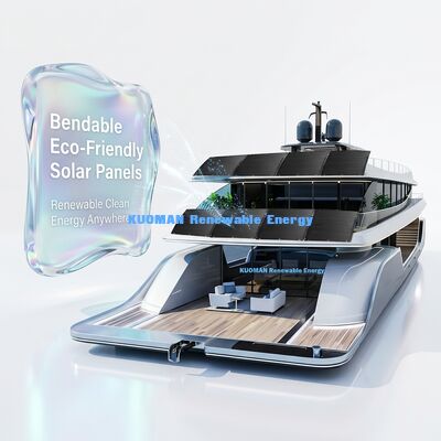 800W لوحة شمسية مرنة مع IP68 مقاومة للماء و 360 درجة قابلة للثني للأسقف RV Marine