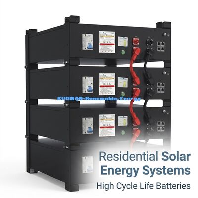 KM الطاقة الجديدة 51.2V 100Ah LiFePO4 بطارية تخزين الطاقة المنزلية UL9540A UL1973 معتمدة لأنظمة الطاقة الشمسية