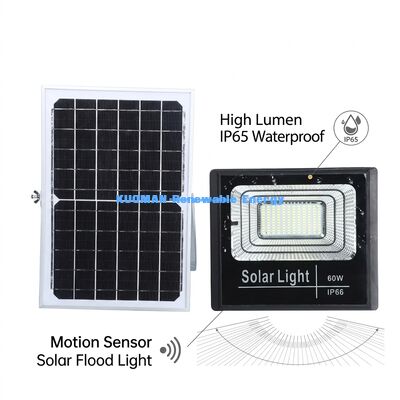 ضوء الفيضان الشمسي عالي الضوء 120Lm / W مع IP65 مقاوم للماء ومخرج 50W-300W للوقوف في الهواء الطلق