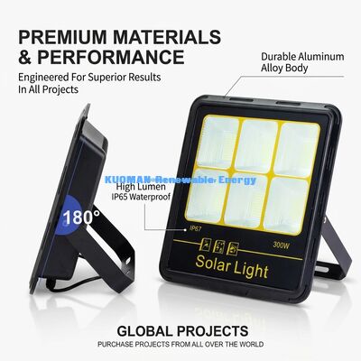 IP65 مضاد للماء 200W-400W ضوء الفيضانات الشمسية مع 15000LM ضوء الفيضانات عالية LED الحديقة الشمسية