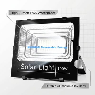 ضوء الفيضان الشمسي عالي الضوء 120Lm / W مع IP65 مقاوم للماء ومخرج 50W-300W للوقوف في الهواء الطلق