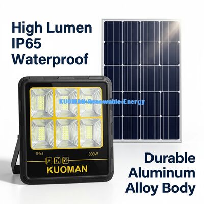 IP65 مضاد للماء 200W-400W ضوء الفيضانات الشمسية مع 15000LM ضوء الفيضانات عالية LED الحديقة الشمسية