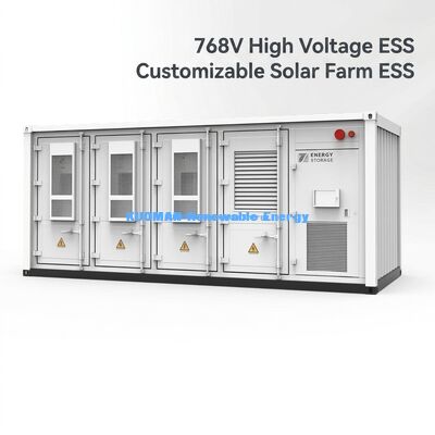 بطارية ESS لتخزين الطاقة التجارية قابلة للتخصيص 215KWh لمزارع الطاقة الشمسية المستدامة