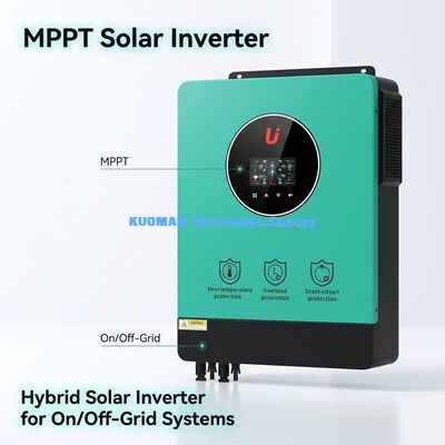 محول شمسي هجين BSSI-V-GN10200 بقوة 10 كيلو واط مع MPPT مزدوج وشاحن 160 أمبير لتخزين الطاقة بكفاءة