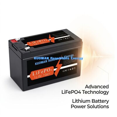بطارية الليثيوم ذات الدورة العميقة 12V 10Ah 128Wh LiFePO4 لتخزين الطاقة وتطبيقات RV