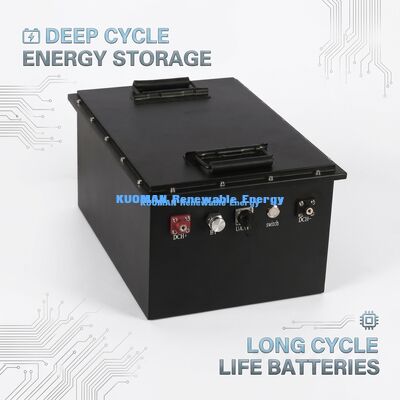 KM 72V - 100Ah بطارية LiFePO4 مع 8000 دورة و 7360Wh من الطاقة