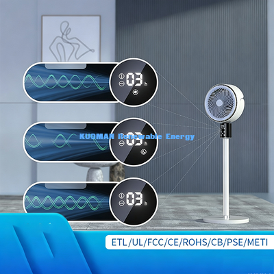 مروحة تدوير الهواء الوقوف الهادئ، 70° زاوية واسعة التذبذب طاولة الأرضية مروحة توربو مزدوجة