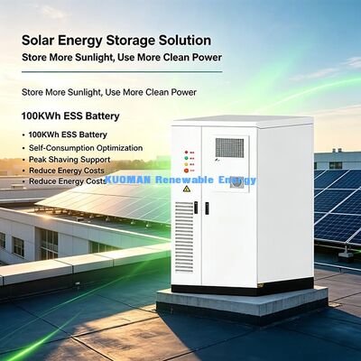 107.52 كيلوواط الساعة المتكاملة ESS خزانة تخزين الطاقة PV 50KWp مدخل لتحسين طاقة المبنى التجاري