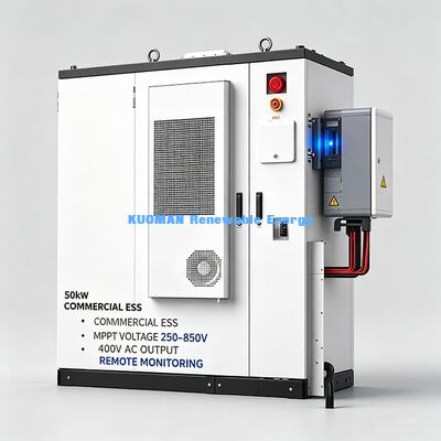 معتمد IEC UN38.3 خزانة تخزين الطاقة التجارية درجة حرارة واسعة -30 ~ 50 °C حزمة بطارية شمسية صناعية