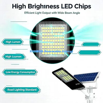 5-6 Hours Fast Charging Solar Street Light 365 Days Continuous Cycle Lighting
