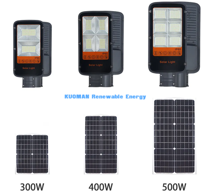Adjustable Mono Solar Panel LED Street Light 12 Hours Continuous Working Time