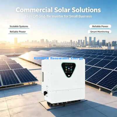 98% كفاءة عالية 6KW عاكس شمسي هجين 50-450VDC مدخل PV IP65 تصنيف