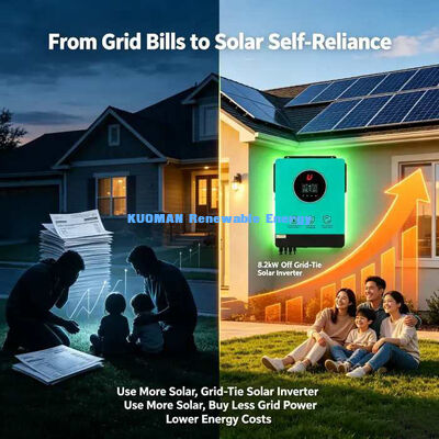 8.2 كيلوواط الشبكة ثنائية الاتجاه ربط المحول الشمسي ماكس PV مدخل 5400W + 5400W مزدوج MPPT