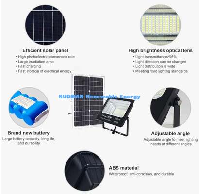 توفير الطاقة خارج الشبكة ضوء الفيضانات الشمسية لا فاتورة الكهرباء مصباح الحديقة