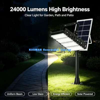 مصباح كشاف شمسي LED معياري شديد التحمل بقوة 200 واط IP65 -40 درجة مئوية ~ +55 درجة مئوية درجة حرارة تشغيل مصباح نفق خارجي