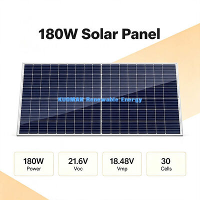3.2mm الزجاج المقاوم 200-210W اللوحة الشمسية، غبار ضد الماء وحدة الطاقة الكهروضوئية للنظام الشمسي الحديقة الخلفية