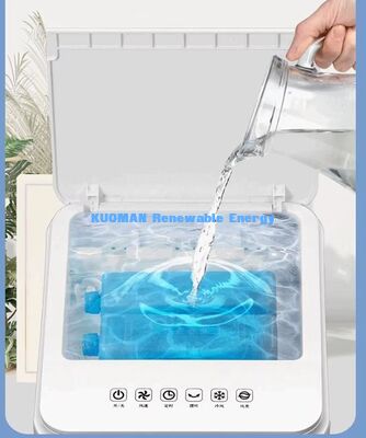 Quiet Evaporative Air Cooler ≤65dB, Portable Water Cooling Fan with Ice Crystal Boxes